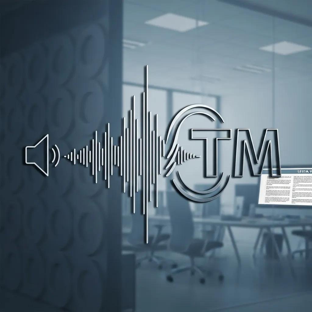 Sound wave graphic with trademark symbol representing sound trademark registration
